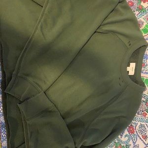 Aerie cropped distressed sweatshirt. Size L